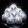 Homemory 12pcs Mini Submersible LED Lights, 150+Hour Waterproof Small Tealight Candles,Battery Operated Underwater EFX Light for Vase,Pool Pond,Halloween Lantern Decor