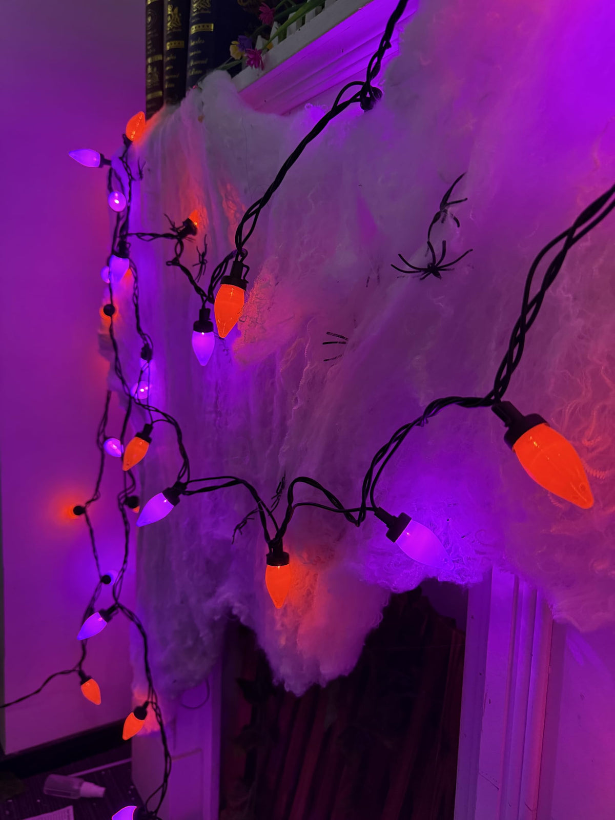 Xingzd 26FT Halloween String Lights Outdoor, 50 C7 LED Orange String Lights, Plug-in Halloween Patio Decorative Lights for Indoor Christmas Backary Porch House Holiday Party Decor
