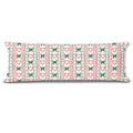 Mancheng-zi Coquette Bow Candy Cane Christmas 20x54 Body Pillow Cover Pillowcase with Zipper, Preppy Girly Christmas Decor, Retro Red and Green Xmas Decorative Long Hug Pillow Cases for Bed Couch