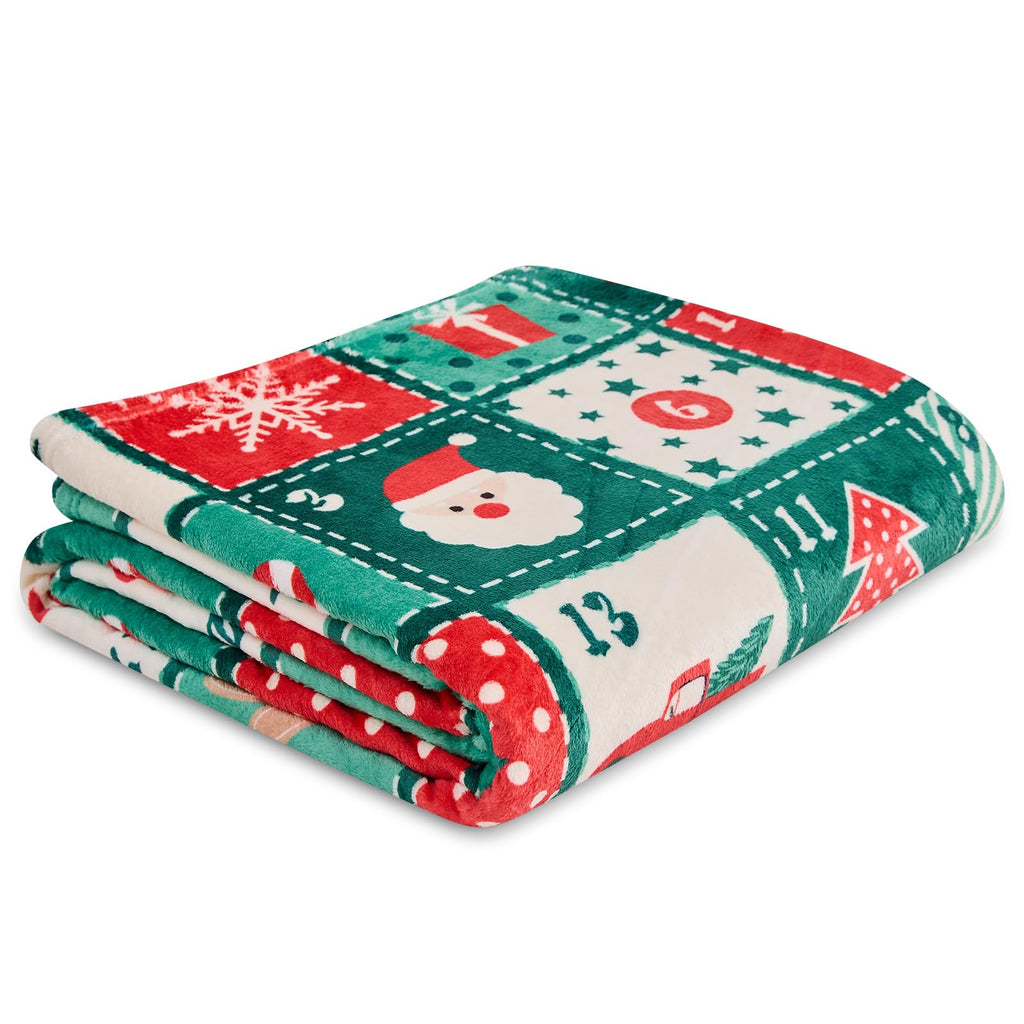 Gogreen Cozy Printed Blanket Twin Christmas Collection - 300 GSM Fleece Blanket Twin Size for Home Decoration, Ultra Soft (Twin - 60" x 80")