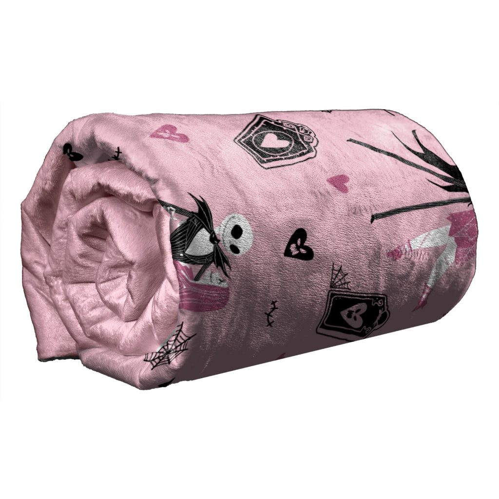 Disney Nightmare Before Christmas Silk Touch Throw Misfit Tango 50" x 70" Fleece Blanket