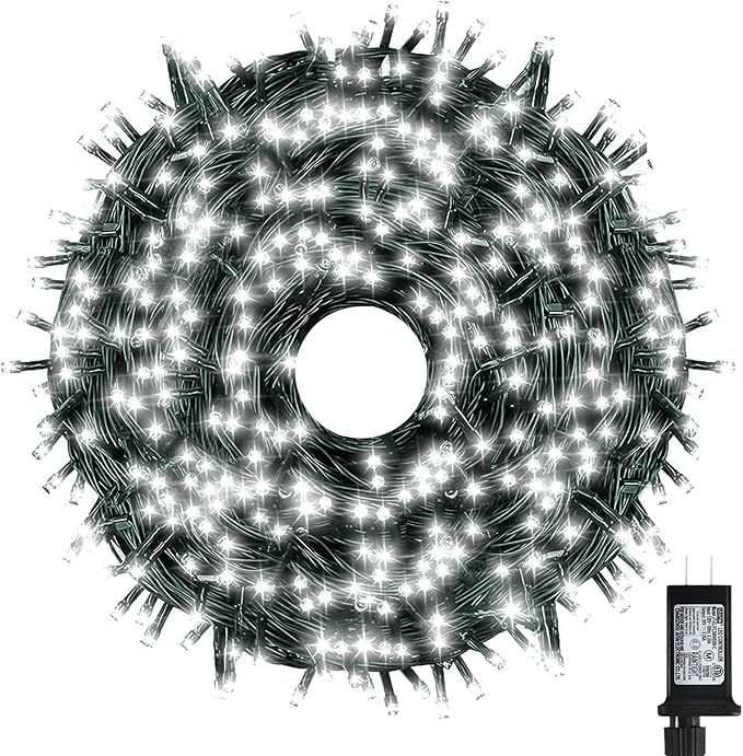 Bright Christmas Lights Outdoor 800 LED Christmas String Lights, 272ft 8 Modes Timer Fairy Twinkle Tree Lights for Home, Party, Holiday, Indoor Xmas Decorations Cool White