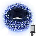 132FT 400 LED Christmas Lights with Timer, Twinkle Fairy Lights String with 8 Flashing Modes String Lights for Indoor Bedroom Outdoor Christmas Trees Garland Wreath Holiday Decorations, Blue