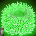 Green String Lights Outdoor Decoration, 66 ft 200 LED Green Christmas Lights, Indoor Outdoor Connectable 8 Modes Clear Wire Twinkle Fairy Light for Xmas Tree Party Christmas Decor