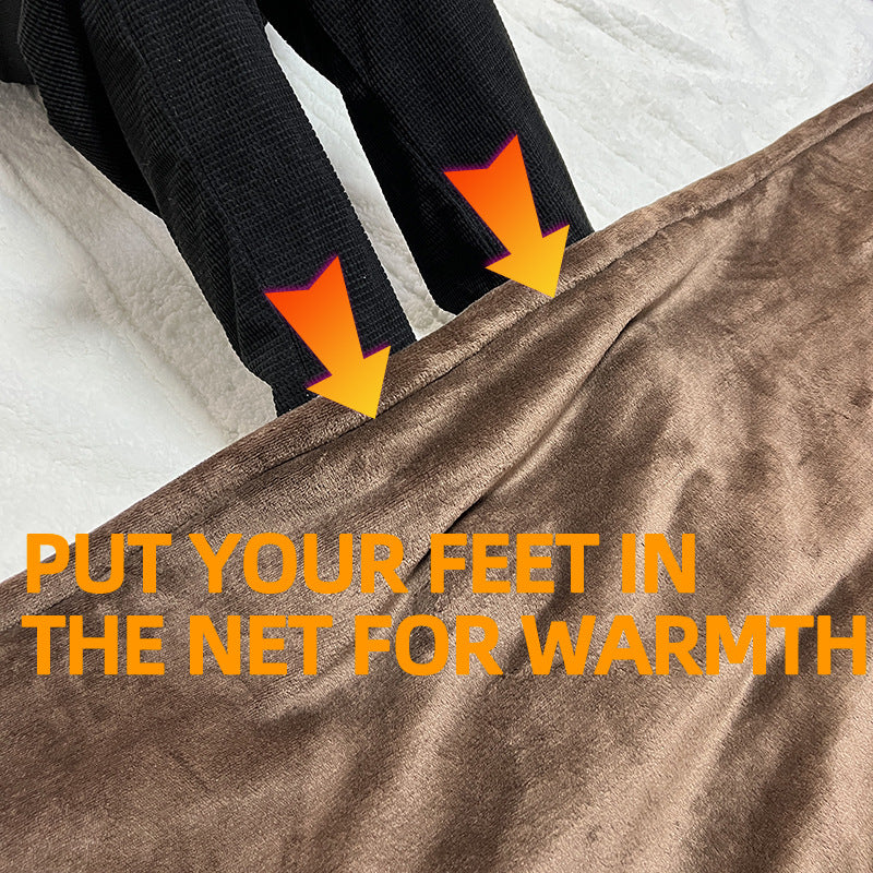 Cross-Border Flannel Double Electric Blanket with Temperature Control, Timer, and Heating Function—Heating Blanket, Foot Warmer, and Double-Layer Electric Blanket for Home Use