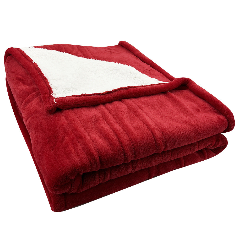 Cross-Border Thick Flannel Shawl, Warming Heated Blanket, Single-Person Electric Blanket, Flannel Electric Blanket for Office and Home Use