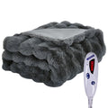 Affordable Luxury Fleece Heated Blanket, Long-Haired Fur Office Shawl, Single Sofa Luxury Electric Blanket