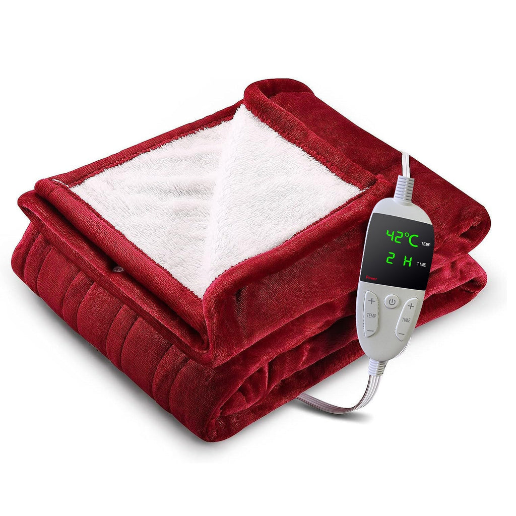 Cross-Border Thick Flannel Shawl, Warming Heated Blanket, Single-Person Electric Blanket, Flannel Electric Blanket for Office and Home Use
