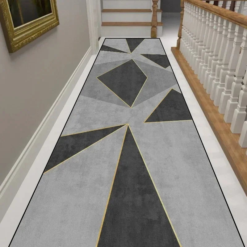 VIKAMA Modern Minimalist Corridor Carpet, Slip-Resistant Floor Covering For Corridors, Living Room Floor Mat, Home Decoration