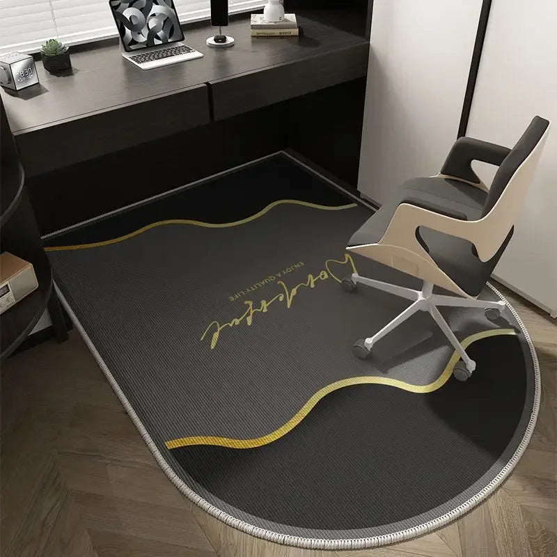 VIKAMA Computer Chair Floor Mat Luxury Office Computer Swivel Chair Floor Mat Bedroom Dresser Carpet Home Decor Hall Door Carpet