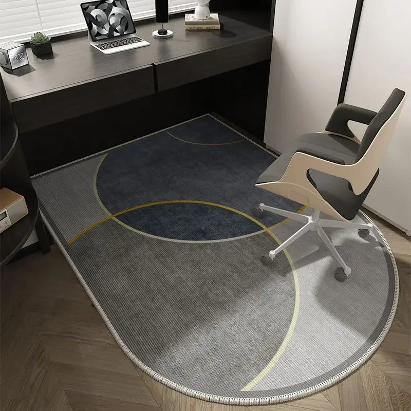 VIKAMA Computer Chair Floor Mat Luxury Office Computer Swivel Chair Floor Mat Bedroom Dresser Carpet Home Decor Hall Door Carpet
