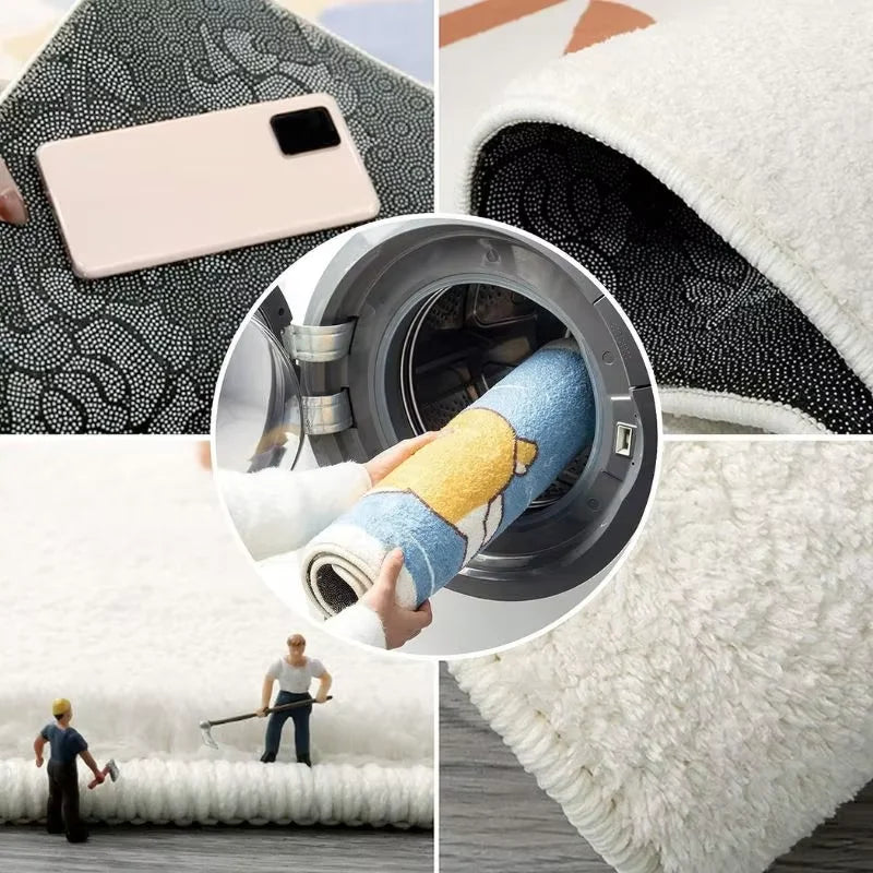 VIKAMA Simple Carpet Coffee Shop Carpet Living Room Rug For Bedroom Entrance Hall Doormat Bedroom Decoration  Bathroom Floor Mat