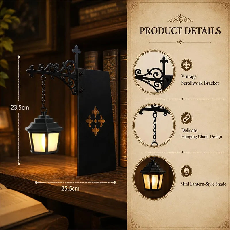 Halloween Ghost Bookshelf Lamp - Gothic LED Wall Light