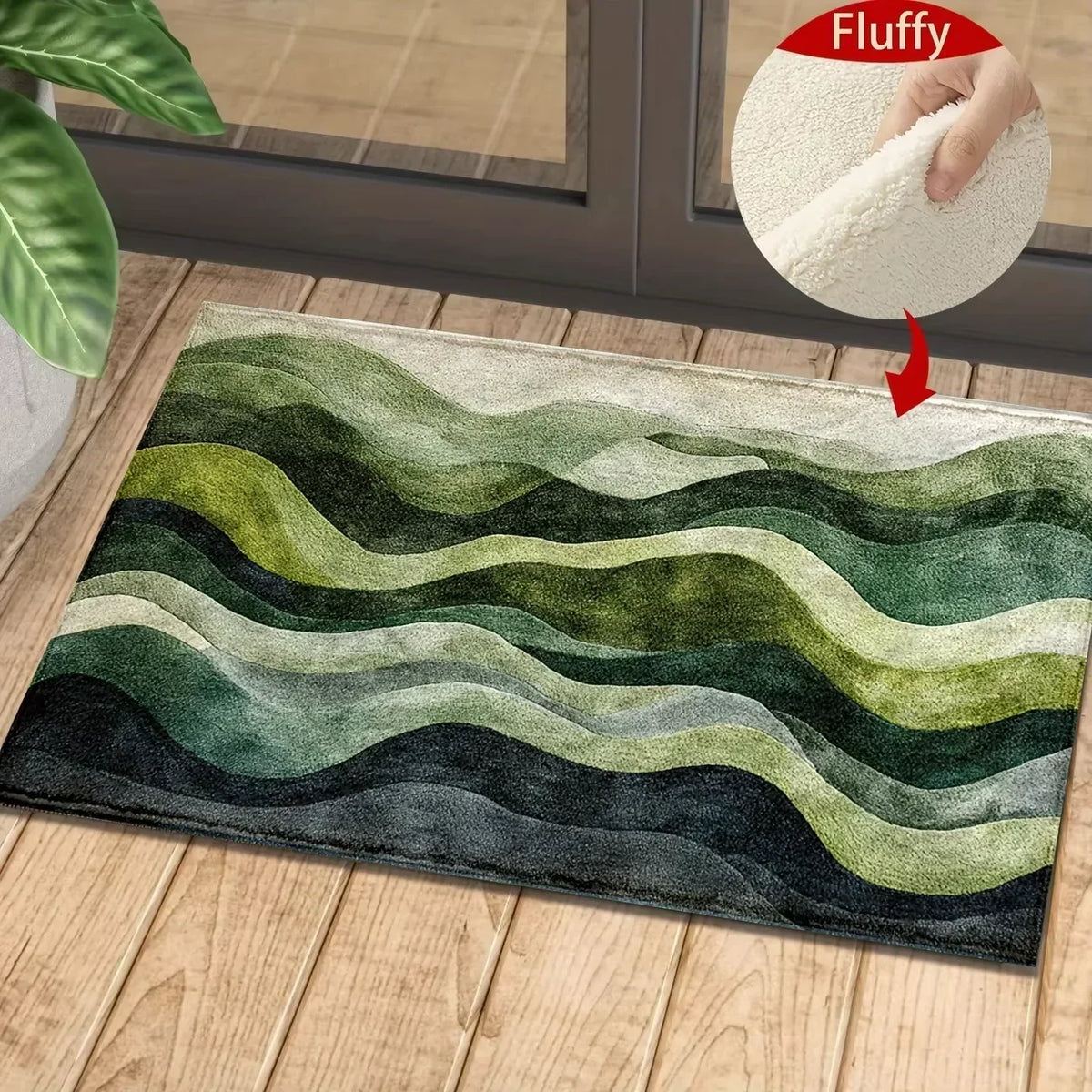 VIKAMA Colorful Flower Carpet Doormat Waterproof Door Mat Bedroom Sofa Carpet Floor Mat Soft Bedside Rugs Home Decoration