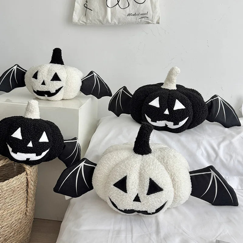 Halloween Plush Pillow Set – Pumpkin & Ghost Cushions