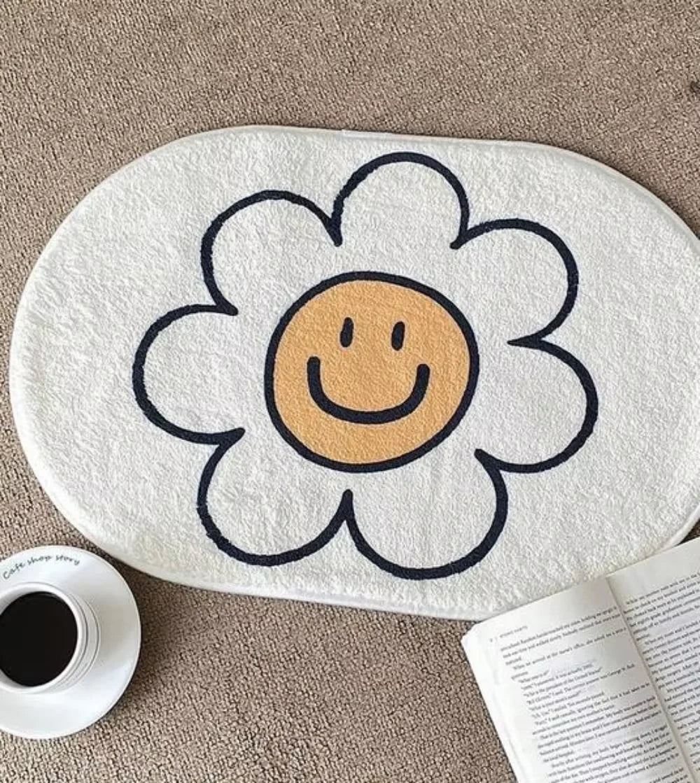 VIKAMA Simple Carpet Coffee Shop Carpet Living Room Rug For Bedroom Entrance Hall Doormat Bedroom Decoration  Bathroom Floor Mat