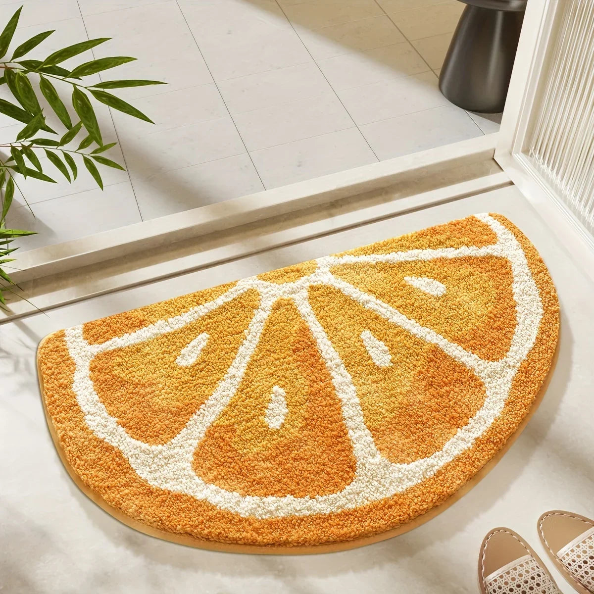 VIKAMA Fresh Fruit Carpet Bright Color Doormat Soft Absorbent Bathroom Mat Bedroom Rug Home Decor Floor Mat