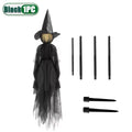 Light-Up Witch Stakes Halloween Outdoor Decoration
