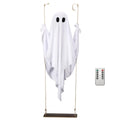Halloween Hanging Swing Ghost with LED Lights & Remote Control