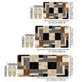 VIKAMA Geometric Patchwork Floor Mat Kitchen Rug Soft Door Mat Welcome Mat Living Room Carpet Rug For Bedroom Home Decoration