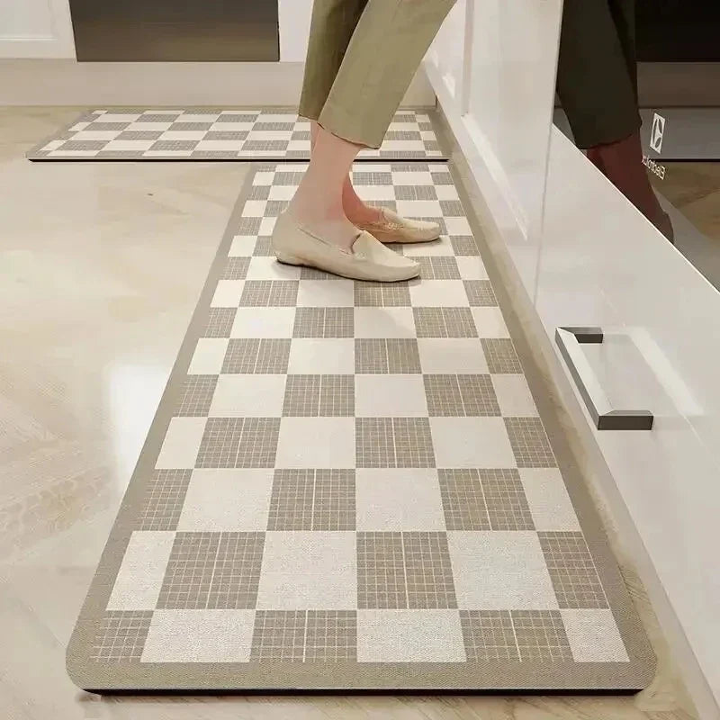 VIKAMA Kitchen Door Steps Water-Absorbing Oil-Absorbing Non-slip Foot Carpet Diatomite Bathroom Water-Absorbing Floor Mats