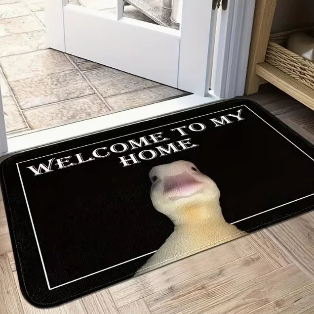 Colorful Duck and Black Letter Printed Pads Are Suitable for Bedrooms Living Rooms Kitchens and Comfortable Entrances Decorative