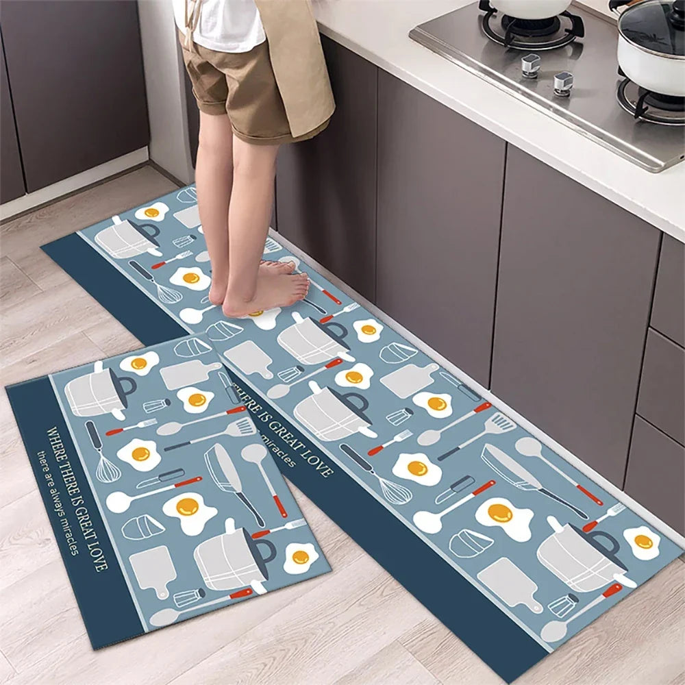 VIKAMA Kitchen Floor Mat Living Room And Bedroom Entrance Door Mat Home Decoration Laundry Room Corridor Long Small Carpet