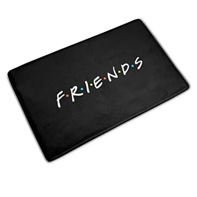 VIKAMA American Vintage Old Friends Entry Carpet Bedside Rug Door Mat Bedroom Floor Mat Simple Entrance Foot Mat Home Decor