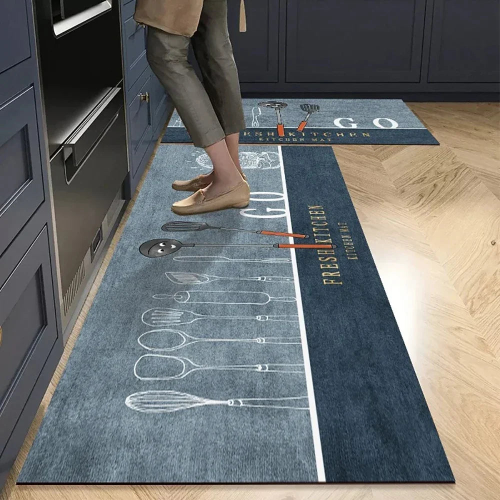 VIKAMA Kitchen Floor Mat Living Room And Bedroom Entrance Door Mat Home Decoration Laundry Room Corridor Long Small Carpet