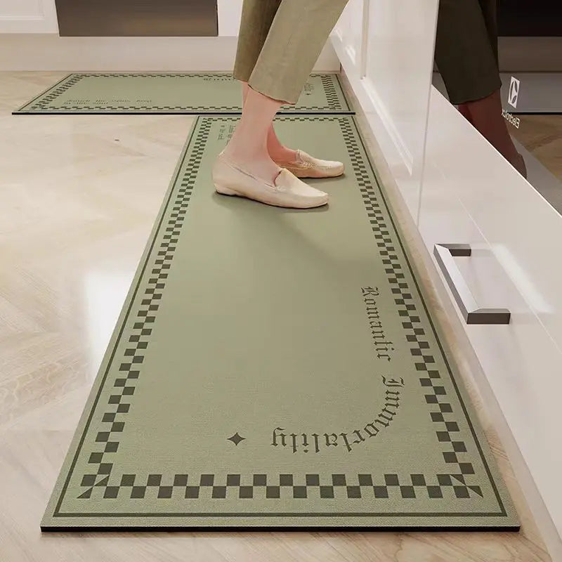VIKAMA Kitchen Door Steps Water-Absorbing Oil-Absorbing Non-slip Foot Carpet Diatomite Bathroom Water-Absorbing Floor Mats