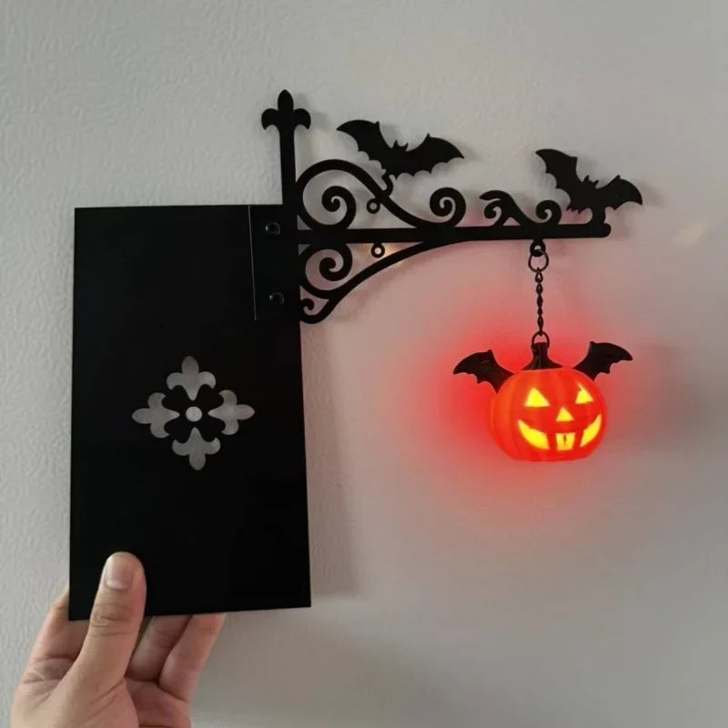 Halloween Ghost Bookshelf Lamp - Gothic LED Wall Light